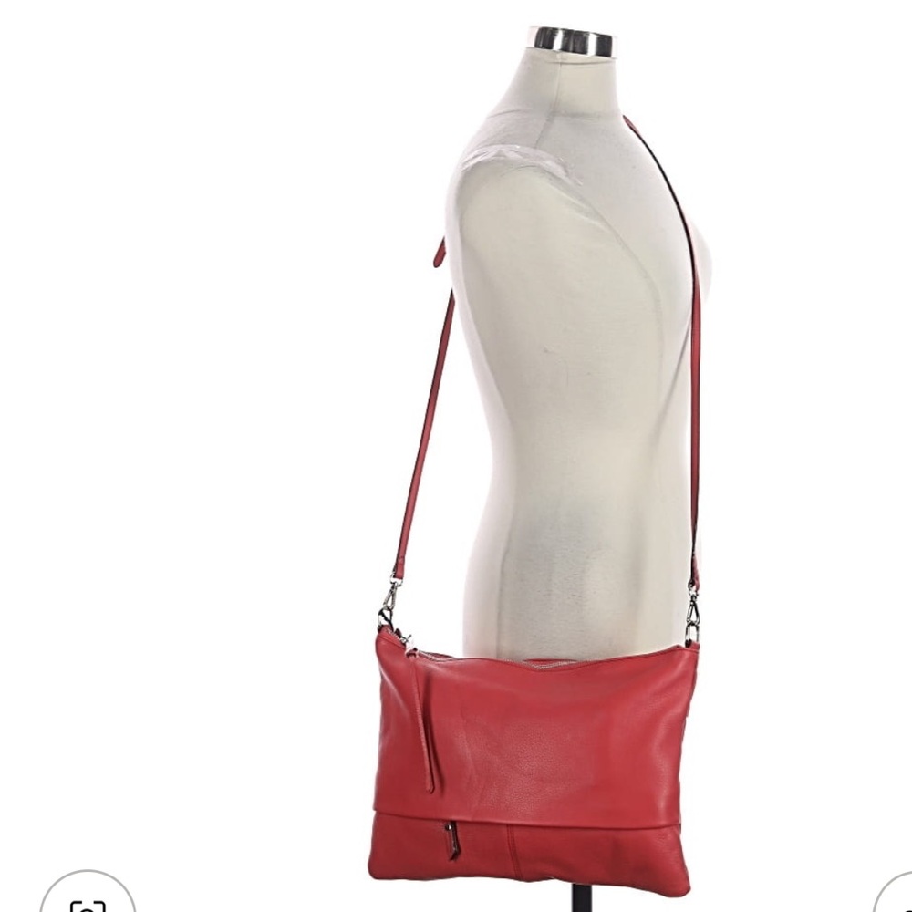 NWT Sanctuary Coral-Pink Leather Crossbody Bag